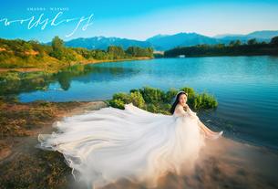 倩影夕照-客照 西安婚纱照价格