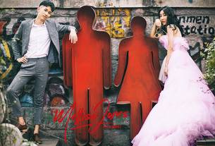 潮粉丽人-客照 西安婚纱照价格