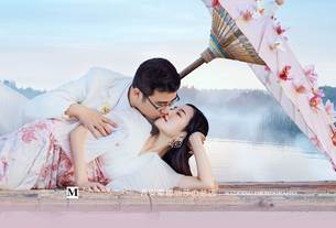 夕岚仙境-高定中国风 西安婚纱照价格