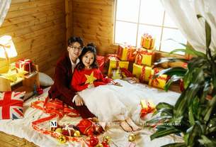 童梦小屋-时尚青春红金系列 西安婚纱摄影前十名